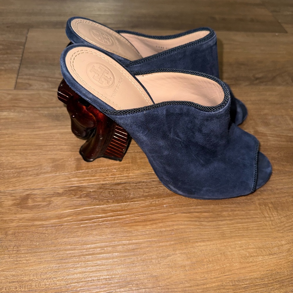 Archive Tory Burch Navy Mules